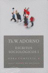 O.C. ADORNO 08 ESCRITOS SOCIOLOGICOS I, de Adorno | portada del libro