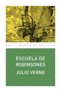 ESCUELA DE ROBINSONES, de Verne | portada del libro