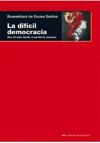 DIFICIL DEMOCRACIA, de Santos | portada del libro