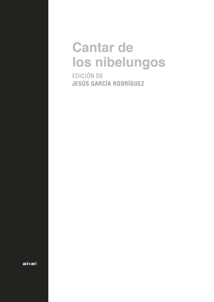 CANTAR DE LOS NIBELUNGOS, de Anónimo | portada del libro