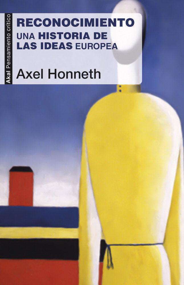 RECONOCIMIENTO, de Honneth | portada del libro