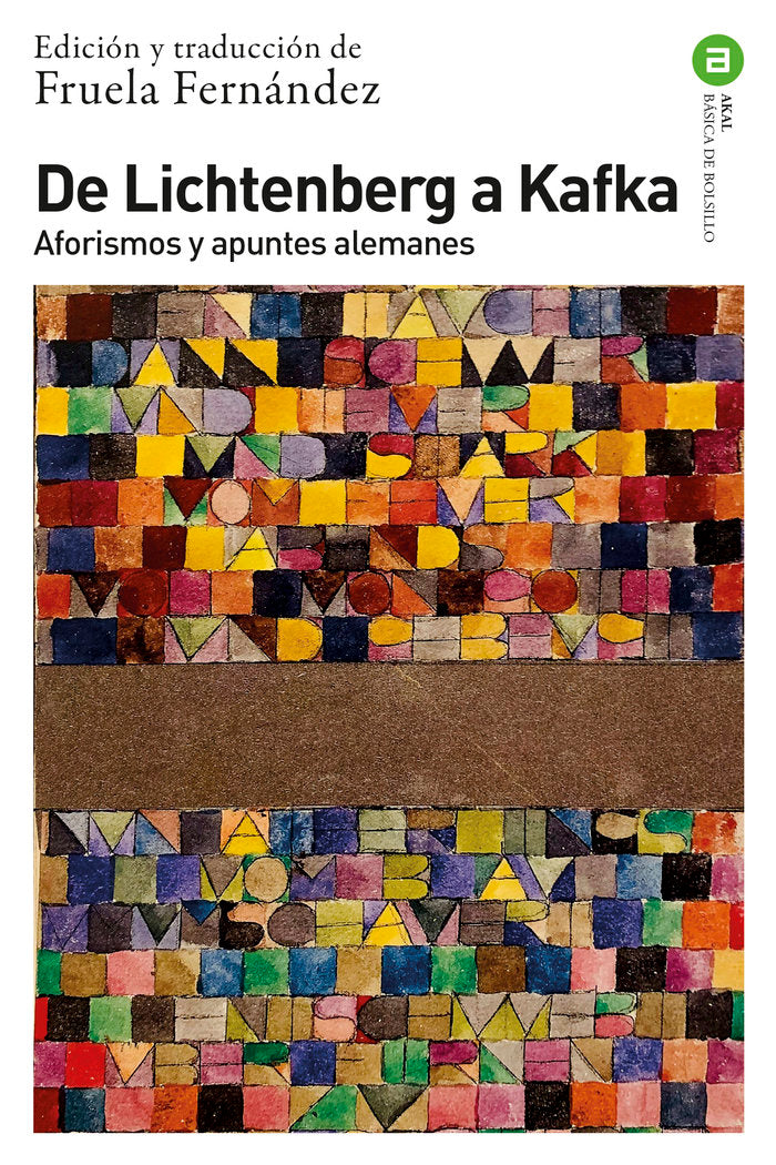 DE LICHTENBERG A KAFKA, de AA.VV. FERNANDEZ | portada del libro