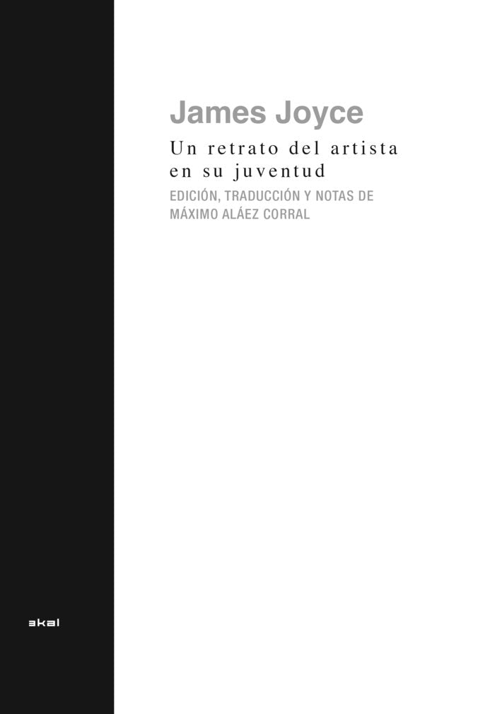 RETRATO DEL ARTISTA EN SU JUVENTUD, de JOYCE | portada del libro
