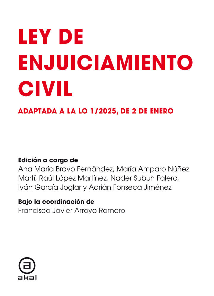 LEY DE ENJUICIAMIENTO CIVIL, de ARROYO | portada del libro