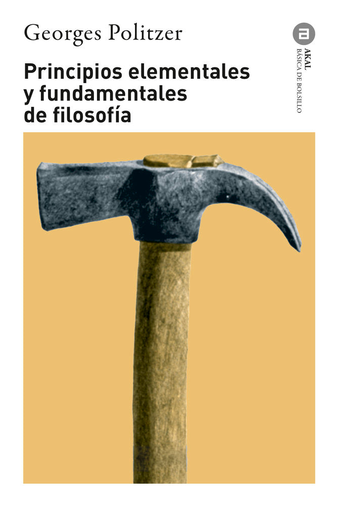 PRINCIPIOS ELEMENTALES Y FUNDAMENTALES DE FILOSOFÍA, de POLITZER | portada del libro