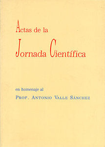 ACTAS JORNADA CIENTIFICA.PROF.VALLE, de SIN AUTOR | portada del libro
