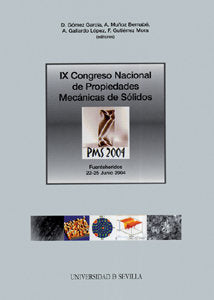 IX Congreso Nacional de Propiedades Mecánicas de Sólidos, de Varios autores | portada del libro