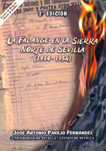 La Falange en la Sierra Norte de Sevilla (1934-1956), de Parejo Fernández | portada del libro