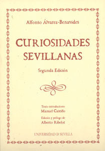 Curiosidades sevillanas, de ALVAREZ BENAVIDES | portada del libro