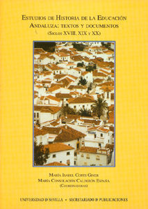 ESTUDIOS DE HISTORIA DE LA EDUCACION ANDALUZA: TEXTOS Y DOCUMENTO, de CALDERON ESPAÑA | portada del libro