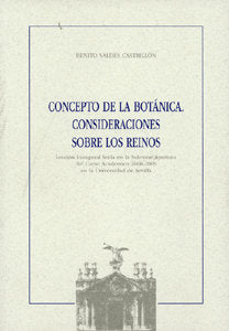 Concepto de la Botánica., de VALDES CASTRILLON | portada del libro