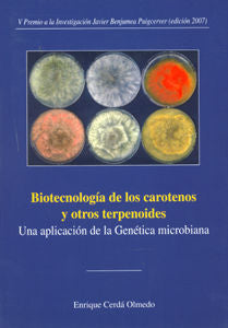 BIOTECNOLOGíA DE LOS CAROTENOS Y OTROS TERPENOIDES, de CERDA | portada del libro