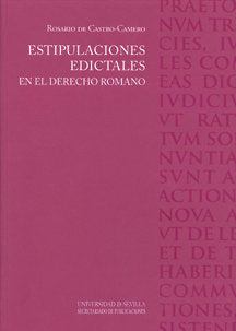 ESTIPULACIONES EDICTALES EN EL DERECHO ROMANO, de CASTRO CAMERO | portada del libro