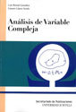Análisis de variable compleja, de BERNAL,LUIS | portada del libro