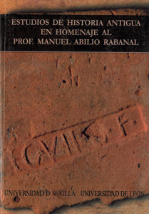 Estudios de Historia Antigua en homenaje al Prof. Manuel Abilio Rabanal, de Abascal Palazón, Juan Manuel | portada del libro