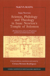 Science, Philology and Theology in Isaac Newton's Temple of Solomon. | portada del libro