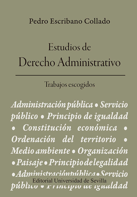 Estudios de Derecho Administrativo, de ESCRIBANO COLLADO, PEDRO | portada del libro
