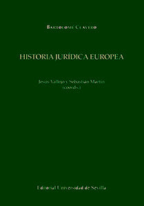 Historia jurídica europea | portada del libro