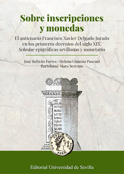 SOBRE INSCRIPCIONES Y MONEDAS, de BELTRAN FORTES, JOSE | portada del libro