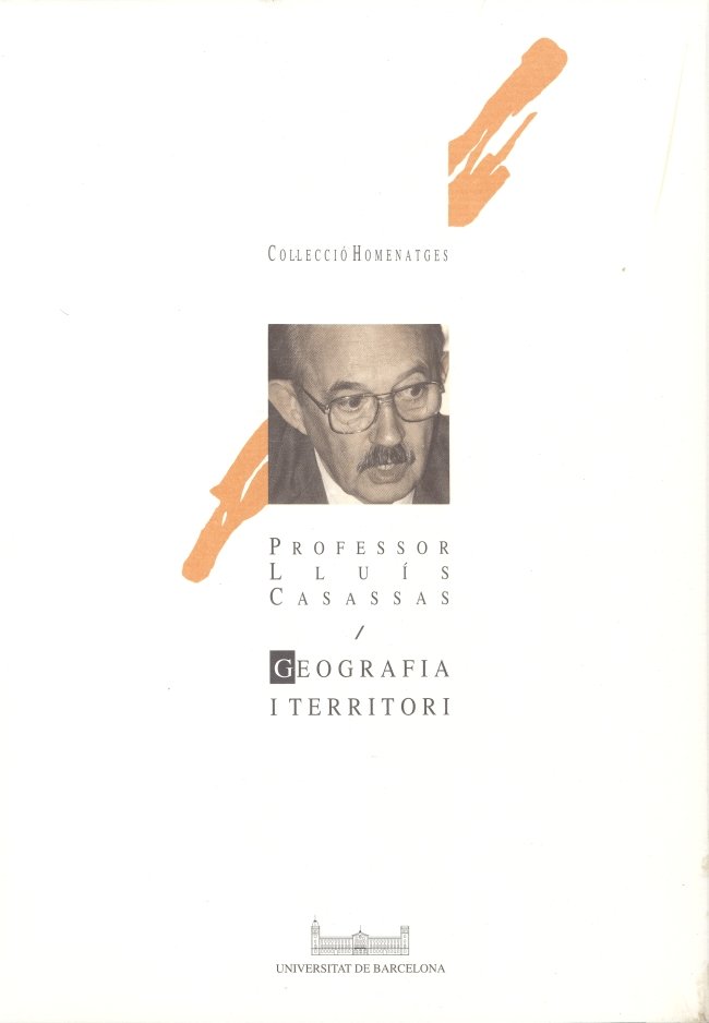 Geografia i territori. Homenatge al Professor Lluís Casassas, de Vilà i Valentí | portada del libro