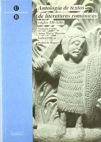 Antología de textos de literaturas románicas (siglos XII-XIII), de Cirlot i Valenzuela | portada del libro