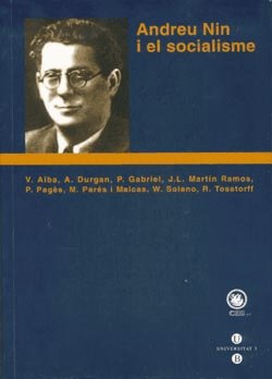 Andreu Nin i el socialisme, de Alba | portada del libro