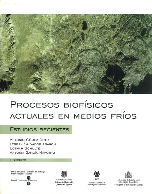 Procesos biofísicos actuales en medios fríos: estudios recientes, de Gómez | portada del libro