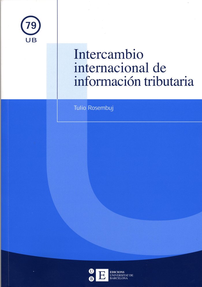 Intercambio internacional de información tributaria, de Rosembuj Erujimovich | portada del libro