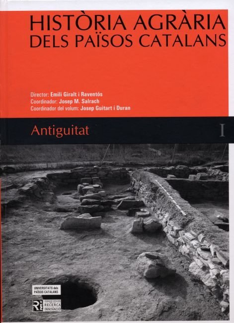 Història agrària dels Països Catalans (Volum 1) Antiguitat, de Guitart i Duran | portada del libro