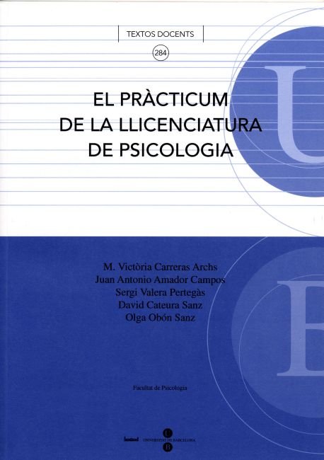 El pràcticum de la llicenciatura de Psicologia, de Valera Pertegàs | portada del libro