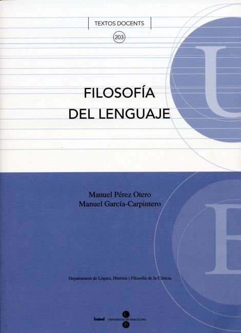 Filosofía del lenguaje, de Garcia-Carpintero Sánchez | portada del libro