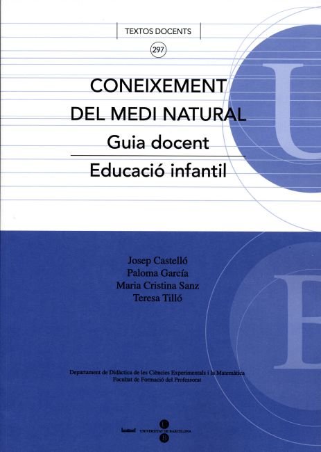 Coneixement del medi natural. Guia docent. Educació infantil., de Tilló Barrufet | portada del libro