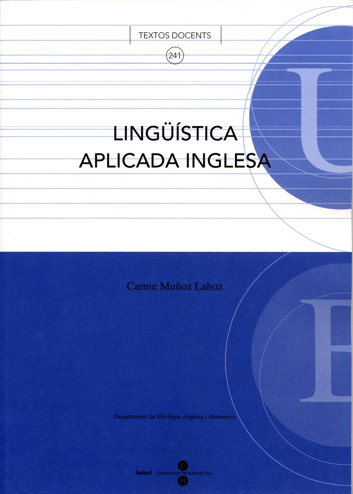 Lingüística aplicada inglesa, de Muñoz Lahoz | portada del libro