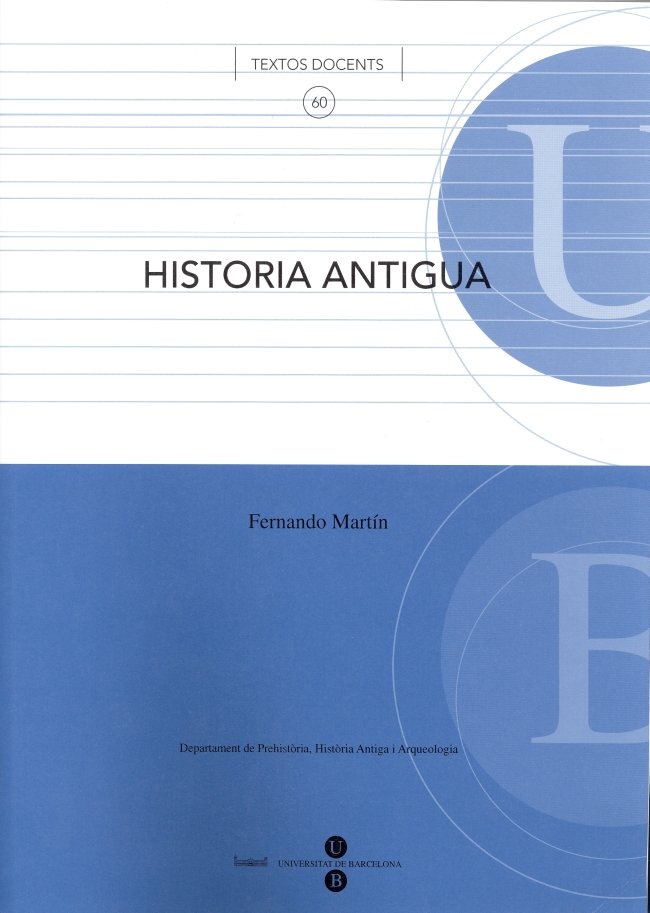 Historia antigua, de Martín González | portada del libro