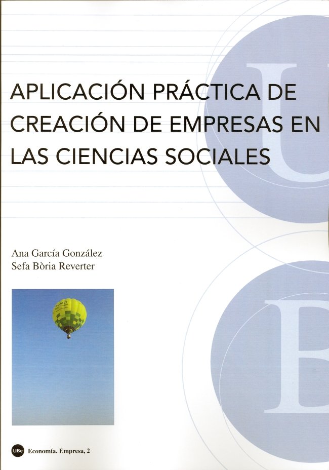 Aplicación práctica de creación de empresas en las ciencias sociales, de García González | portada del libro