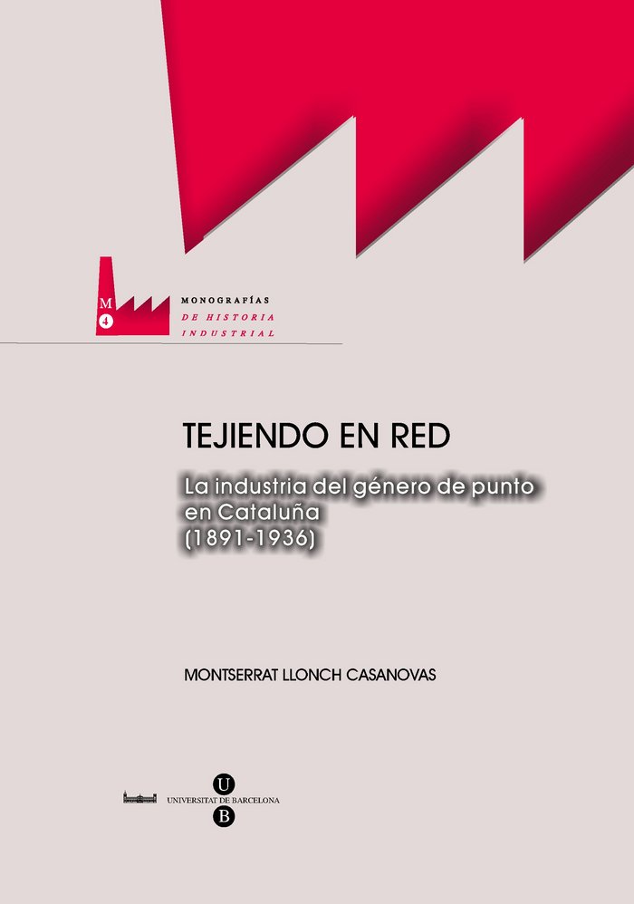 Tejiendo en red. La industria del género de punto en Cataluña (1891-1936), de Llonch Casanovas | portada del libro