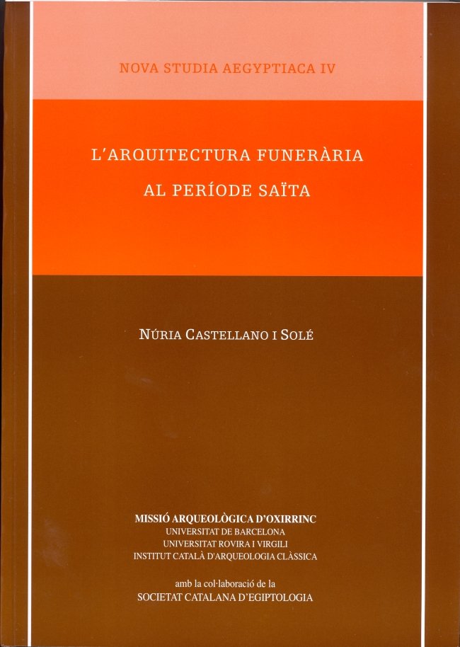 L'arquitectura funerària al període saïta, de Castellano Solé | portada del libro