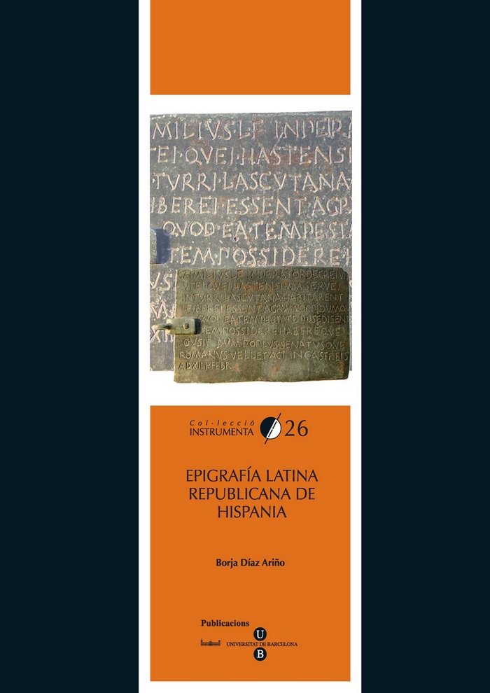Epigrafía latina republicana de Hispania (ELRH), de Díaz Ariño | portada del libro