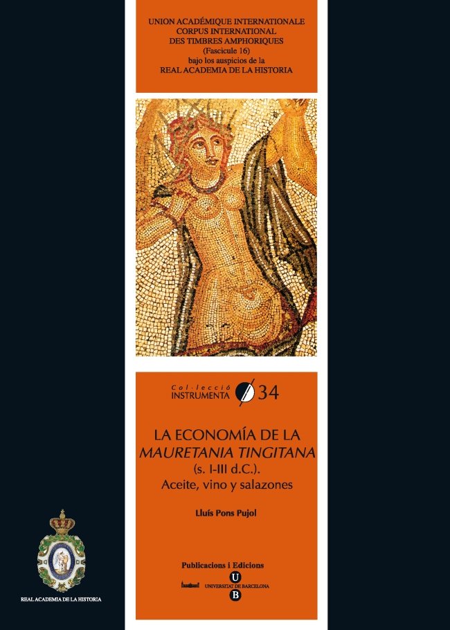 Economía de la Mauretania Tingitana (s.I-II d.c.): Aceite, vino y salazones, de Pons Pujol | portada del libro