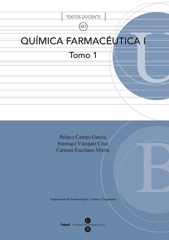 Química farmacéutica I. Tomo 1., de Escolano Mirón | portada del libro