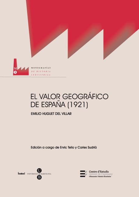 El valor geográfico de España (1921), de Sudrià Triay | portada del libro
