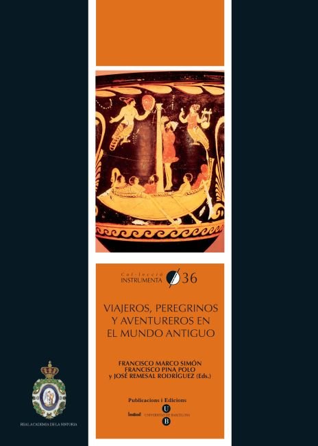 Viajeros, peregrinos y aventureros en el mundo antiguo, de Marco Simón | portada del libro