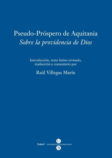 Sobre la providencia de Dios, de De Aquitania | portada del libro