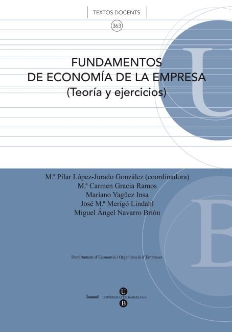 Fundamentos de economía de la empresa (Teoría y ejercicios), de Gracia Ramos | portada del libro