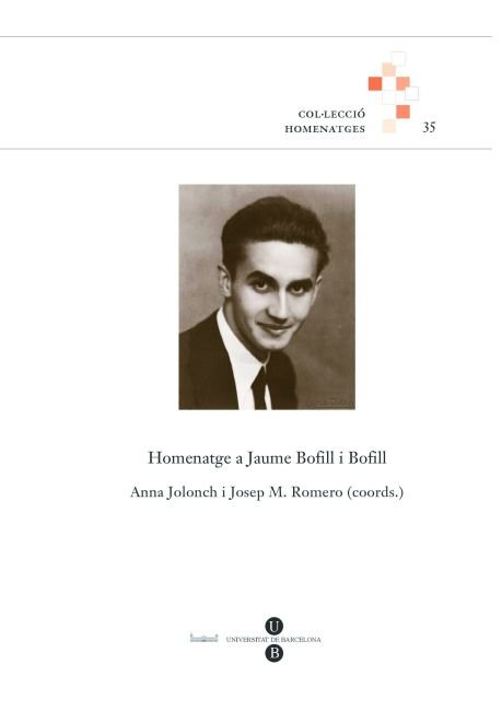 Homenatge a Jaume Bofill i Bofill, de Jolonch | portada del libro