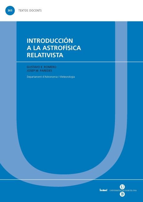 Introducción a la astrofísica relativista, de Paredes Poy | portada del libro
