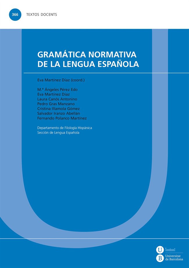 Gramática normativa de la lengua española, de Pérez Edo | portada del libro