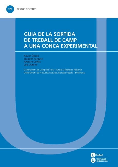 Guia de la sortida de treball de camp a una conca experimental, de Úbeda Cartañá | portada del libro