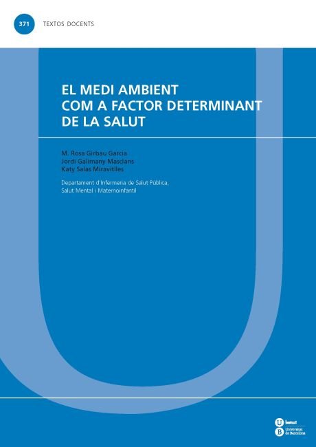 El medi ambient com a factor determinant de la salut, de Salas Miravitlles, Catalina | portada del libro