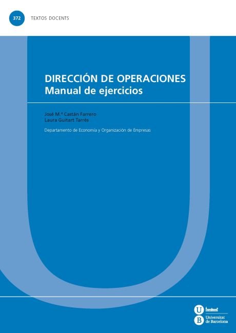 Dirección de operaciones. Manual de ejercicios, de Guitart Tarrés | portada del libro